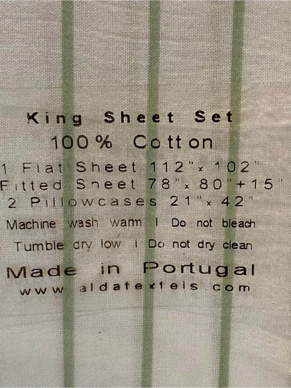 Alda Textiles nwt packaging